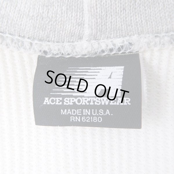 画像3: 80's ACE SPORTWEAR フルZIP スウェットパーカー “GRAY / DEADSTOCK” (3)