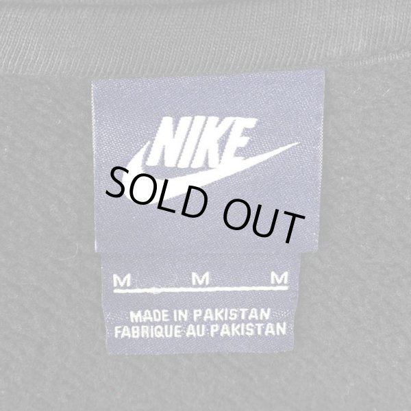 画像2: 00's NIKE スウォッシュロゴ刺繍 スウェットパーカー "BLACK" (2)