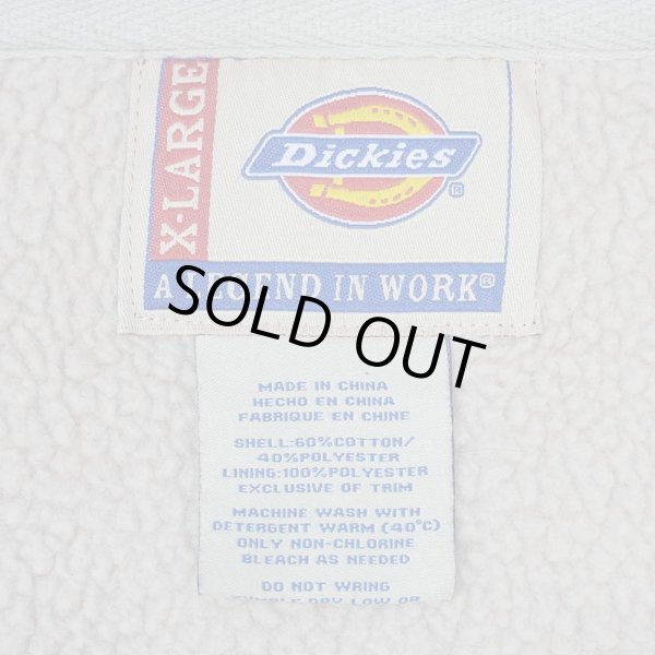 画像2: 00's Dickies ボアライナー フルジップパーカー "企業ロゴ刺繍" (2)