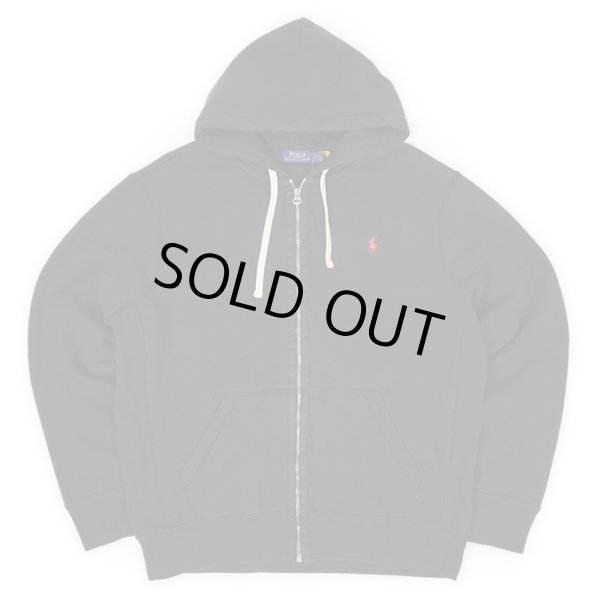 画像1: 00's Polo Ralph Lauren フルジップ スウェットパーカー "BLACK" (1)