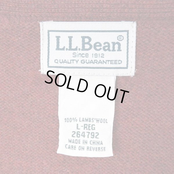 画像2: 00's L.L.Bean ラムウールカーディガン (2)