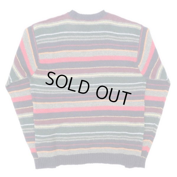 画像2: 00's J.CREW マルチボーダーウールニット (2)
