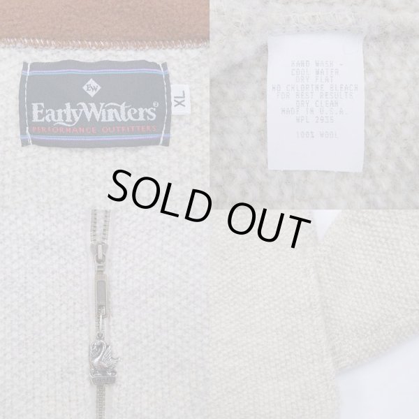 画像3: 90's Early Winters ハーフジップ ウールニット “MADE IN USA / BEIGE” (3)