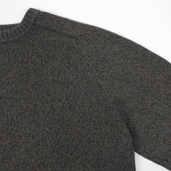 画像3: 00's croft & barrow コットンニット "CHARCOAL MIX" (3)