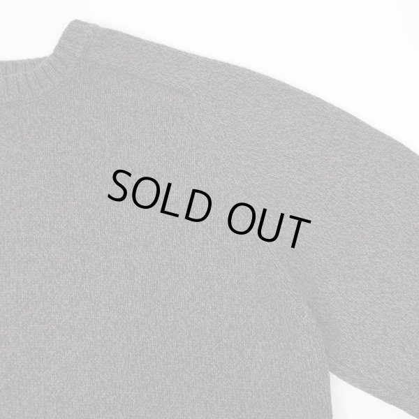 画像3: 00's croft & barrow コットンニット "CHARCOAL MIX" (3)