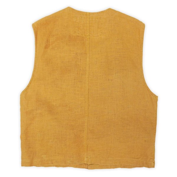 画像2: 90's NATURAL Threads リネンフィールドベスト (2)