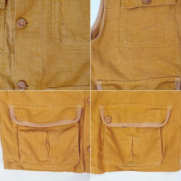 画像5: 90's NATURAL Threads リネンフィールドベスト (5)