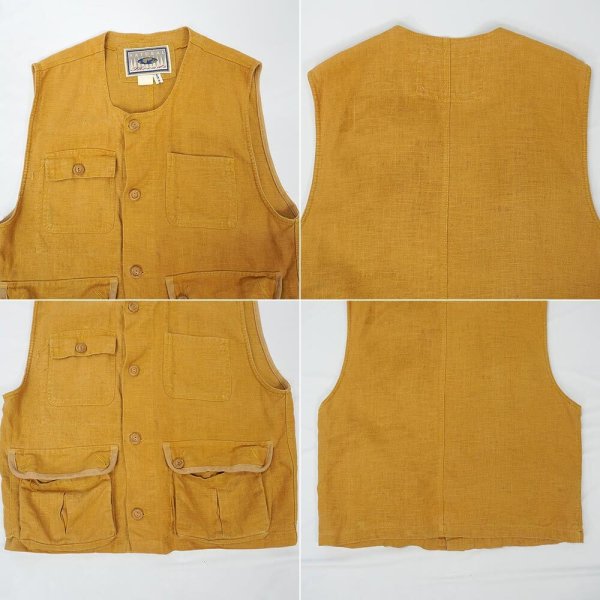 画像6: 90's NATURAL Threads リネンフィールドベスト (6)