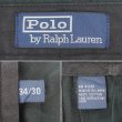 画像3: 90's Polo Ralph Lauren 2タック チノトラウザー "FADE BLACK / W34 L30" (3)