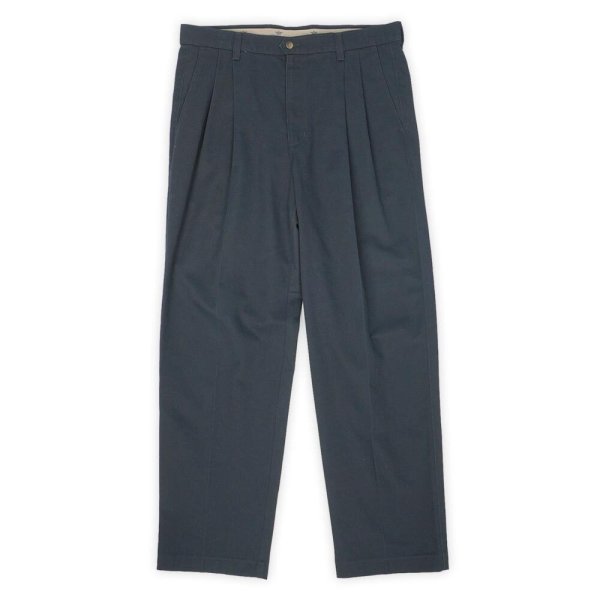 画像1: Late 90's DOCKRERS 2タック チノトラウザー "DARK NAVY / W34 L30" (1)