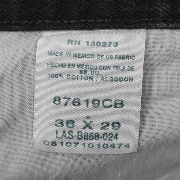 画像3: 00's RUSTLER ブラックデニムパンツ "W36 L29" (3)