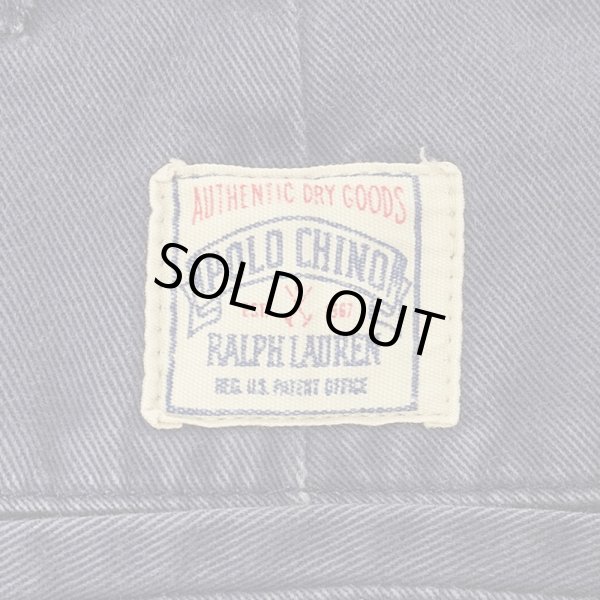 画像3: Early 90's Polo Ralph Lauren 2タック チノトラウザー "初期タグ / FADE NAVY" (3)