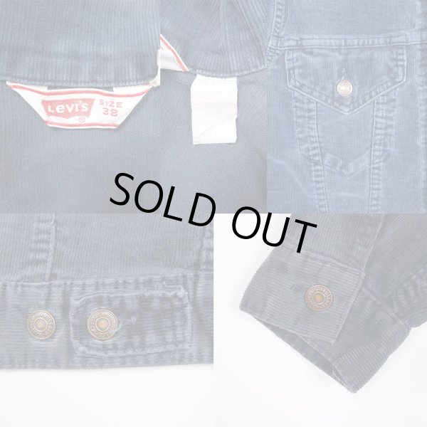 画像3: 70's Levi's 70505-1517 コーデュロイジャケット "MADE IN USA / NAVY" (3)