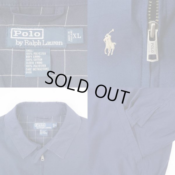 画像3: 00's Polo Ralph Lauren チンスト付き スウィングトップ "NAVY" (3)
