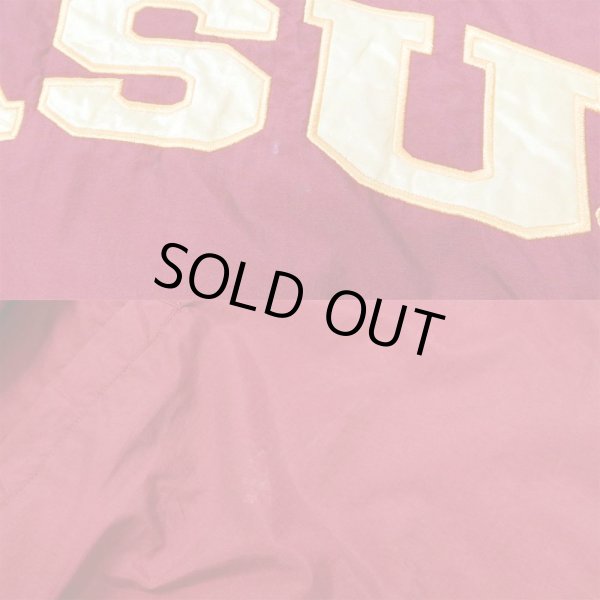 画像4: 90's GENUINE STUFF Vネック ナイロンプルオーバー "ASU" (4)