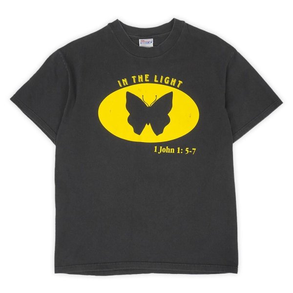 画像1: Late 90's IN THE LIGHT / 1 john 1: 5-7 両面プリントTシャツ “Hanes BEEFY body” (1)