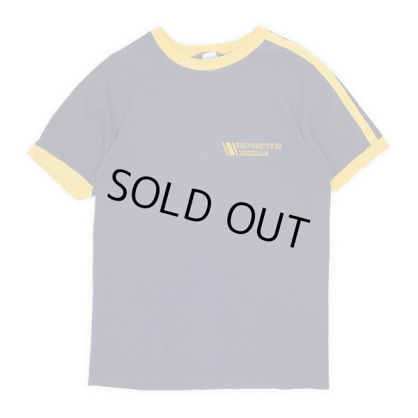 画像1: 70's Champion カレッジプリントリンガーTシャツ "MADE IN USA" (1)