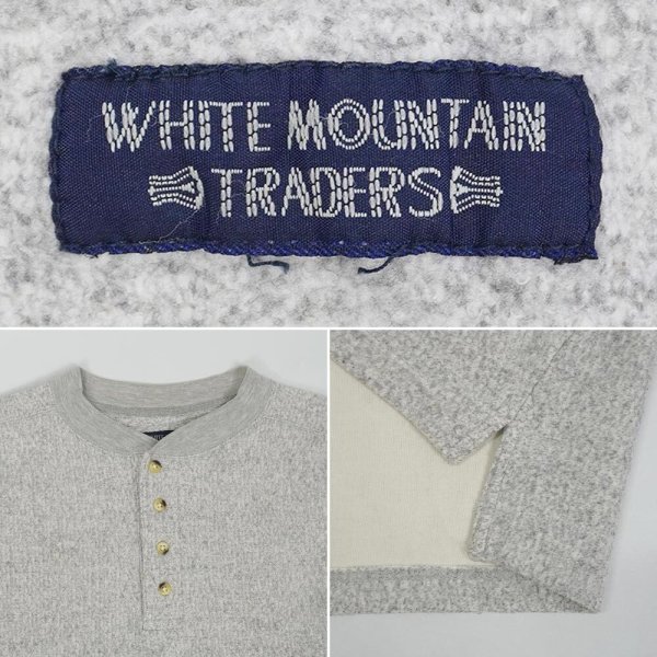 画像2: 90-00's WHITE MOUNTAIN TRADERS インサイドアウト ヘンリーネックカットソー (2)