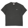 画像1: Late 90's NIKE スウォッシュロゴ刺繍 Tシャツ "BLACK" (1)