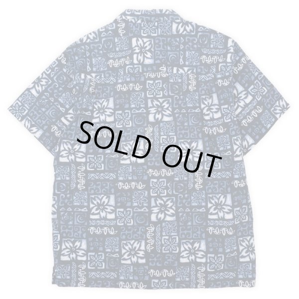 画像2: 00's CHAPS Ralph Lauren 総柄 オープンカラーシャツ (2)