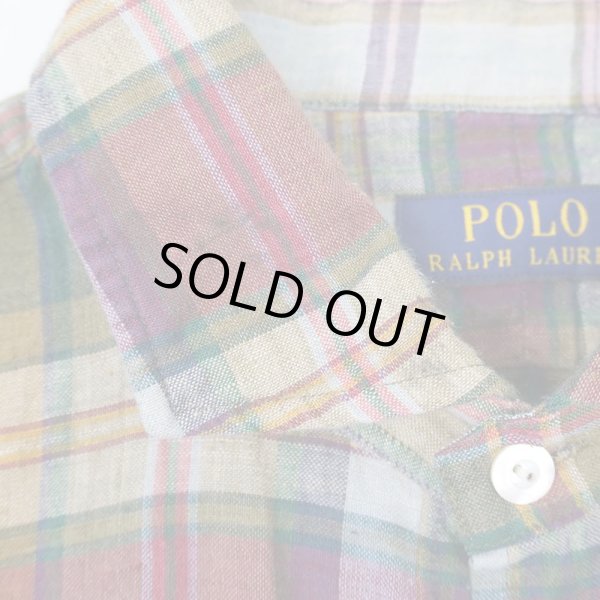 画像5: 00's Polo Ralph Lauren リネン ワークシャツ (5)