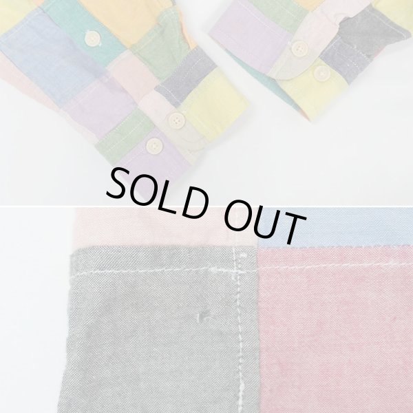 画像5: Late 90's ORVIS パッチワーク ボタンダウンシャツ (5)