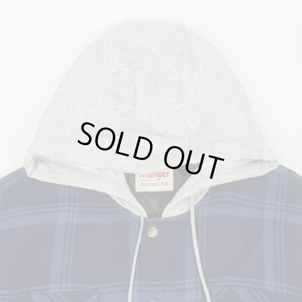 画像3: 00's Wrangler キルトライナー フーディーネルシャツ (3)