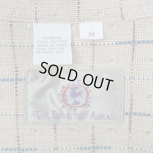 画像2: 90's THE TERRITORY AHEAD 総柄 ボタンダウンシャツ (2)