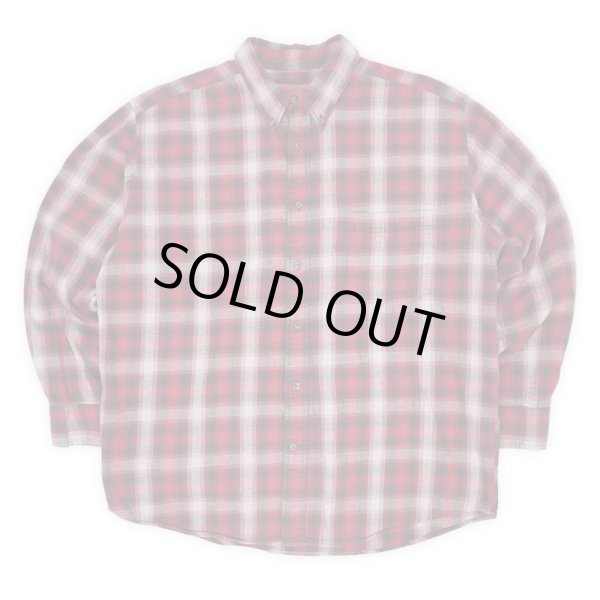 画像1: 00's ST JOHN'S BAY フランネル ボタンダウンシャツ "Ombre Plaid" (1)