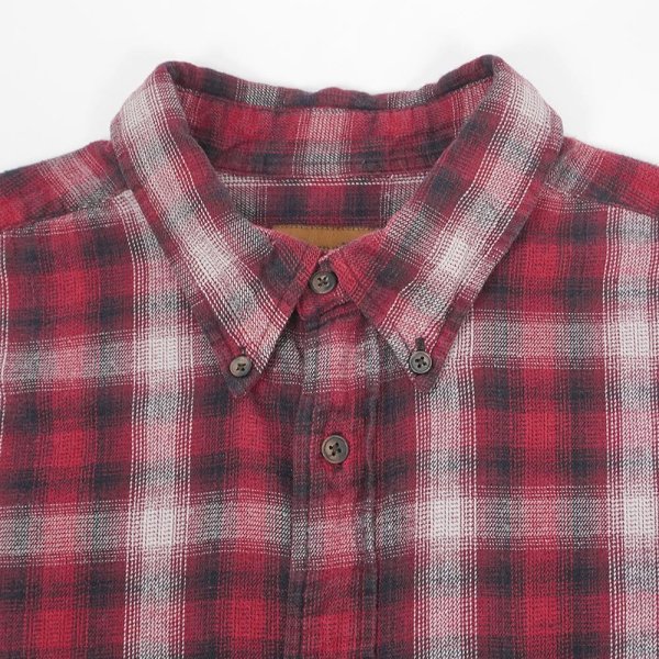 画像3: 00's ST JOHN'S BAY フランネル ボタンダウンシャツ "Ombre Plaid" (3)