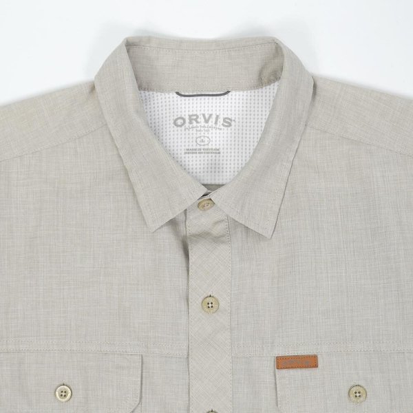 画像3: 00's ORVIS S/S レギュラーカラーシャツ "LIGHT GRAY" (3)