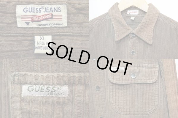 画像3: 90's GUESS JEANS コーデュロイシャツ (3)