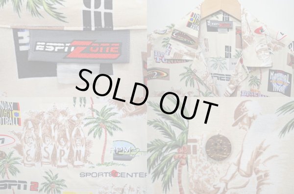 画像3: 90's ESPNZONE 総柄 S/S オープンカラーシャツ (3)