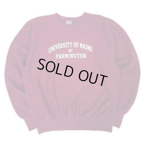 画像1: 90's MV SPORT リバースウィーブタイプ カレッジプリントスウェット "DEADSTOCK" (1)