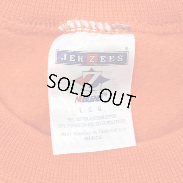 画像2: Early 00's JERZEES ブランクスウェット "ORANGE / DEADSTOCK" (2)