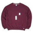 画像1: 00's RUSSELL リバースウィーブタイプ ブランクスウェット "Burgundy / DEADSTOCK" (1)