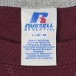 画像2: 00's RUSSELL リバースウィーブタイプ ブランクスウェット "Burgundy / DEADSTOCK" (2)