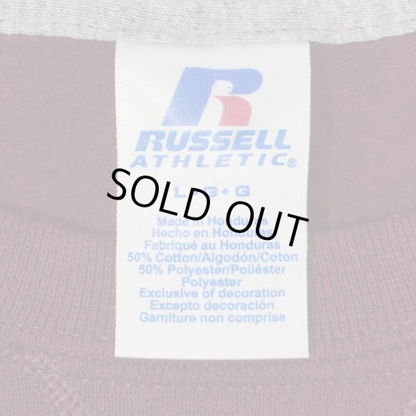 画像2: 00's RUSSELL リバースウィーブタイプ ブランクスウェット "Burgundy / DEADSTOCK" (2)