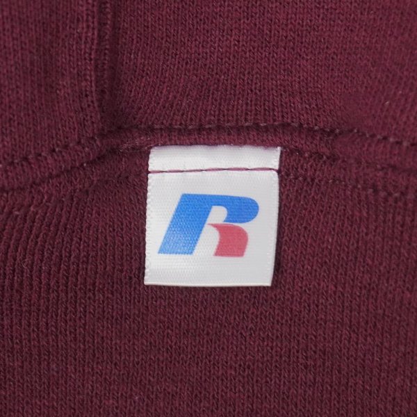 画像3: 00's RUSSELL リバースウィーブタイプ ブランクスウェット "Burgundy / DEADSTOCK" (3)