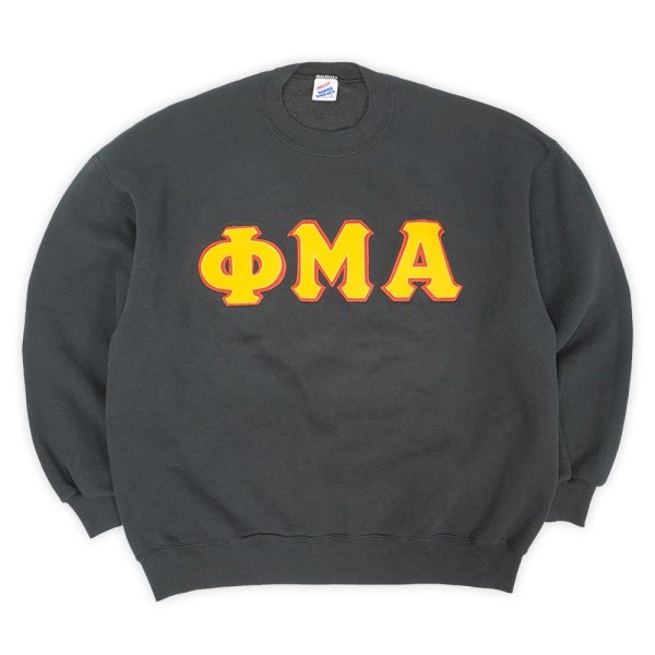 画像1: 90's JERZEES スウェットシャツ "MADE IN USA / BLACK" (1)