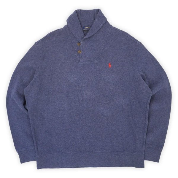 画像1: 00's Polo Ralph Lauren ショールカラースウェット (1)