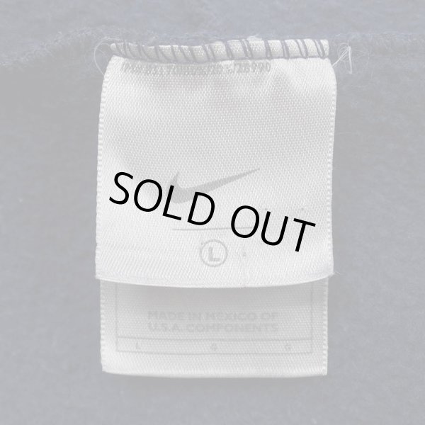 画像2: Early 00's NIKE センタースウォッシュ スウェットパーカー "NAVY" (2)