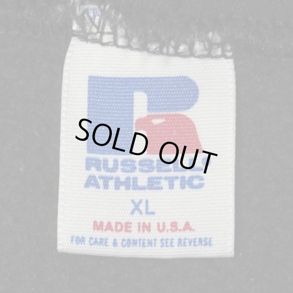 画像2: 80's RUSSELL ロゴプリント スウェットパーカー "MADE IN USA / Black" (2)