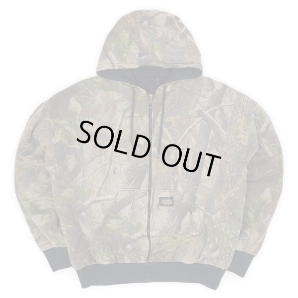 画像1: Early 00's Dickies リアルツリーカモ柄 フルジップ スウェットパーカー (1)