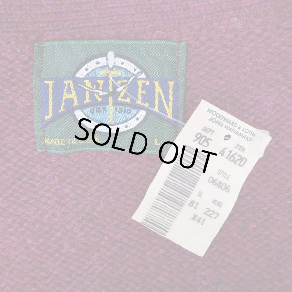 画像2: 90's JANTZEN ウールニットカーディガン “MADE IN USA / DEADSTOCK” (2)