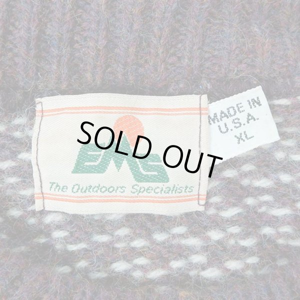 画像3: 80's EMS バーズアイ柄 ウールニット "MADE IN USA" (3)