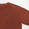 画像3: 00's croft & barrow コットンニット "ORANGE & BROWN MIX" (3)