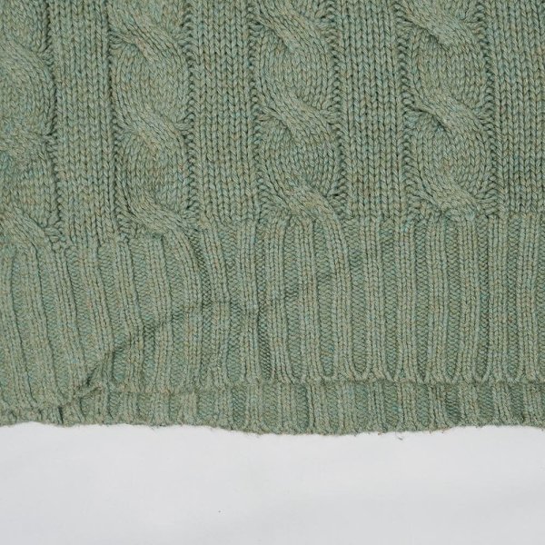 画像4: Early 00's Polo Ralph Lauren ケーブル編み シルクニット (4)