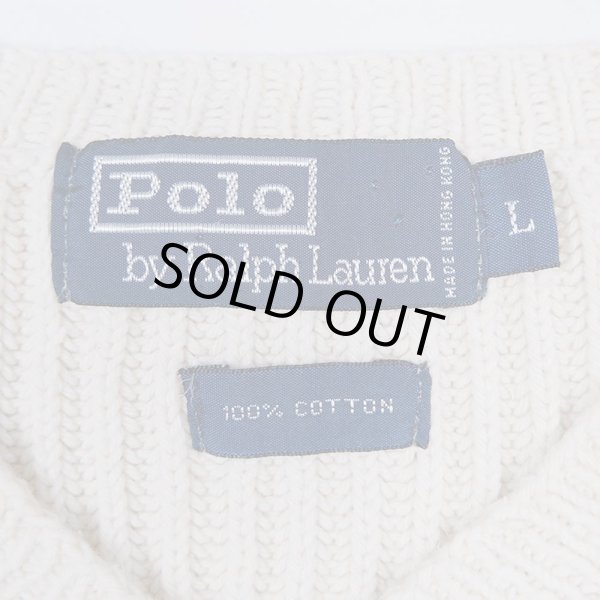 画像3: Polo Ralph Lauren Vネック コットンニット (3)