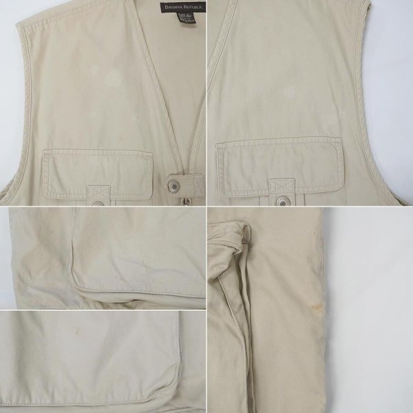 画像5: Early 00's Banana Republic フィールドベスト (5)